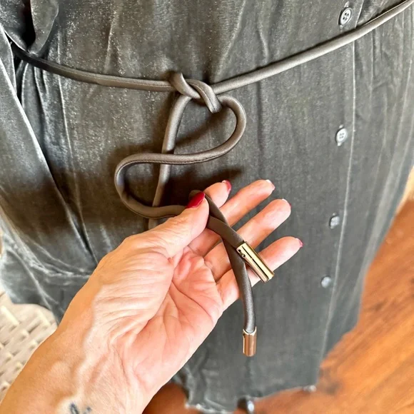 NWT grey velvet Lafayette 148 tunic / dress XL - Picture 6 of 15